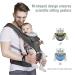 YIYUNBEBE Baby Carrier Newborns to Toddler 7-45 lbs All Seasons Foldable Baby Carriers Front and Back with Hip Seat Lumbar Support for Outdoor Hiking(Dark Grey) - Buy Online on GoSupps.com