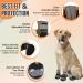 SlowTon Dog Boots - Waterproof Dog Shoes with Reflective Strips Anti-Slip Rubber Sole for Medium Large Small Dogs Breathable Paw Protector for Winter Snow Outdoor Walking Running (4 Pack Black #1) Size 1: Width 1.6" B. Black - Waterproof - 4 Pack - Buy Online on GoSupps.com