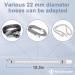 Medihealer Air-Fit P10 Short Tube Frame Assembly - Quick-Release Design, Two Rotation Positions - Replacement Kit - Buy Online on GoSupps.com
