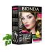 BIONDA Professional Permanent Hair color Color Cream 67 Chocolate Coffee 200ml Double suit Keratine & Moringa Care Longly intense color with gloss 100 gray coverage