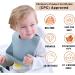 3Pcs Moonkie Baby Bibs Set - Silicone Feeding Bibs for Babies and Toddlers | Waterproof, BPA-Free, Adjustable with Food Crumb Catcher Pocket | Pink/Pastel Yellow/Soft Pink - Buy Online on GoSupps.com