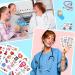 GeRRiT 10Pack Nurse Temporary Tattoos Sticker Medical Nurse Graduation Themed Decorations Future Pharmacist Pharmacy Stickers Temporary Tattoos for Graduation Adults Boys Girls Prizes Carnival - Buy Online on GoSupps.com