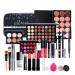 All-in-one Makeup Gift Set, Makeup Kit for Women Beginners Full Kit Cosmetic, Essential Starter Bundle Include Eyeshadow Palette Lipstick Blush Foundation Concealer Face Powder Lipgloss (KIT003) Face Makeup Kit (KIT003)