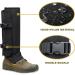 Skiguard Snake Guard Waterproof Gaiters for Men & Women - Snake Bite Proof Chaps for Hunting, Hiking, Farming - Adjustable Size, Dark Black - Buy Online on GoSupps.com