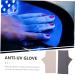 ABOOFAN 2 Pairs Pink Gloves Manicure Uv Gloves Uv Nail Gloves Nail Anti-uv Gloves Nail Art Supplies Uv Protection Gloves for Nail Women Nail Art Gloves Nylon Women's Gel - Buy Online on GoSupps.com
