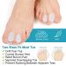 Sumiwish Flanged Toe Spacer - 12 Pack Bunion Corrector & Silicone Toe Separator for Overlapping Toes | Size L&S - Optimal Comfort & Support - Buy Online on GoSupps.com