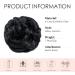 MY-LADY Messy Hair Bun Extension Scrunchie Updo - Wavy Curly Ponytail Chignon Hairpiece 55g Black L - Buy Online on GoSupps.com
