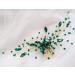 Bridal Green Crystal Hair Comb | Emerald Hair Vine for Wedding & Prom | Malachite Green Headpiece for Women & Girls - Buy Online on GoSupps.com