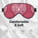 Romantic Heart Print Unisex Eye Mask - Soft Travel Sleep Shade for Yoga & Shift Work - Buy Online on GoSupps.com