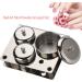 3-Piece Stainless Steel Nail Art Powder Storage Box Set | Compact Manicure Tools for Liquid & Powder | International Shipping Available - Buy Online on GoSupps.com