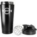 Buy BMP Fitness Stainless Steel Protein Shaker 750ml - Sustainable Metal Bottle with Spiral Ball (Black) | International Shipping Available - Buy Online on GoSupps.com