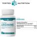 Tested Nutrition Tested Arginine Capsules | 750 mg L-Arginine Capsules for Protein Synthesis Nitric Oxide Production Endurance & Performance | 60 Servings (240 Vegetarian Capsules) - Buy Online on GoSupps.com