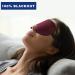 UAMAL 3D Eye Mask Sleep Mask - 100% Blackout Eyelash Extension Sleep Mask for Women & Men - Premium DARK CRIMSON Sleeping Eye Mask - Adjustable Strap Travel Essential - Buy Online on GoSupps.com