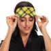 WELLDAY Yellow and Black Tartan Plaid Sleep Mask - Adjustable Strap for Men and Women - Buy Online on GoSupps.com