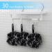 Yoget Charcoal Bath Loofah Sponge 4 Pack - Large Black Shower Mesh Ball for Exfoliating, Cleansing, and Soothing Skin - Buy Online on GoSupps.com