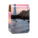 Travel Lipstick Organizer Case Lipstick Case Portable Makeup Bag With Mirror White Lighthouse Pink Sky Z910v0paao