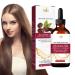 Natural Hair Growth Oil - Formula with Nourishing Jojoba Oil Strengthening for Fine and Weak Hair | Moisturizing Anti-Frizz Treatment 30ml to Boost Density and