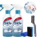Skfe Bath Cleaner Spray Skfe Stubborn Stains Cleaner Skfe Bathroom Descaler Cleaner Powerful Bathroom Cleaning Spray for Toilet Bath Shower (2PCS)
