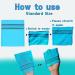 Korean Exfoliating Bath Washcloth Mitts - Dead Skin Remover Body Scrubber Sky Blue & Pink (Set of 20) - Best for Smooth Skin - Buy Online on GoSupps.com