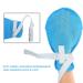 Fixed Restraint Gloves for Elderly | Anti-Scratch Non-Sterile Palm Protectors with Soft Plate Strap (Blue) - International Shipping Available - Buy Online on GoSupps.com