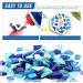 Swpeet 1Ib Mixed Glass Mosaic Tiles for Crafts - Colorful Patterns (Mosaic Tiles E) - Buy Online on GoSupps.com