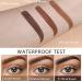 Eyebrow Stamp Stencil Kit - 10 Reusable Stencils, 2 Spiral Brushes - Light Brown - Buy Online on GoSupps.com