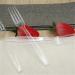 100 Pcs Clear Plastic Forks Sturdy and Durable Disposable Forks for Party Picnic Barbecue Restaurant Dinner Dessert - Buy Online on GoSupps.com
