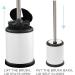 Bath Bliss Bowl Holder with Self Closing Lid - Space Saver, Deep Cleaning, Finger Print Proof Finish - Hygienic Toilet Brushes - White (1 Pack) - Buy Online on GoSupps.com