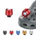 Aveland Headlights for Crocs 2pcs, Lights Flashlights Attachment for Crocs, Charm Accessories for Kids Boys Adults Men Women Crocs Shoes, Clip on Clog Headlights Lights Flashlights for Crock Shoe Red