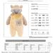 Haokaini Newborn Bear Warmer Snowsuit Hooded Romper Jumpsuit 9-12 Months Yellow - Buy Online on GoSupps.com