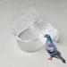 MEISH Bird Feeding Dish Parrot Feeders Water Cage Bowls Bird Cage Feeder Cups Transparent Hanging Dish for Cockatiel Parakeet Parrot (3) - Buy Online on GoSupps.com