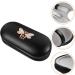 Minkissy Portable 2-in-1 Glasses Case - Double-Sided Multifunctional & Durable Lens Holder Black (16.5x7.5x6cm) for International Shipping - Buy Online on GoSupps.com