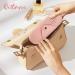 Qetlavee Makeup Pocket Silicone Bag | Travel Essentials - Brush Container & Sponge Holder | Easy Clean Magnetic Snap Design (Pink) - Buy Online on GoSupps.com