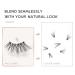 ONLYALL Natural Wispy Half Eyelashes - 7 Pairs Fluffy 3D Accent Lashes for a Beautiful Look - Buy Online on GoSupps.com