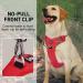 Docio Reflective Dog Harness for Large Dogs | Breathable & Soft Safety Vest | Anti-Train Design | Perfect for Medium to Large Breeds - Red - Buy Online on GoSupps.com