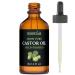GreenIVe Organic Castor Oil 100% Pure 4oz - Cold Pressed  Hexane Free  Eyelash & Eyebrow Growth Serum - Skin Moisturizer - Includes Applicator & Dropper - Buy Online on GoSupps.com