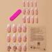 24Pcs Pink Rhinestone Square Long Press on Nails with Butterfly Charm - Glossy Acrylic Fake Nails for Women and Girls - Buy Online on GoSupps.com
