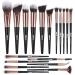 Brush set make -up maange make -up brush set 18 piece of professional make -up brush set premium synthetic foundation eyeshadow blush cosmetic brush set 18 pieces black gold