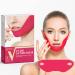 APPTI V Shape Face Mask Firming Facial Mask Double V Line Lifting Mask for Women Men Red 6 Pieces