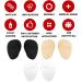 WLLHYF 3 Pairs Metatarsal Pads - Non-Slip Ball of Foot Cushions for High Heels - Reusable Gel Inserts for Foot Pain Relief - Skin Color, Black, Transparent - Buy Online on GoSupps.com