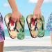 Mnsruu Crane Pine Bamboo Plum Blossom Flip Flops | Eco-Friendly Travel Sandals for Men & Women | Home Slippers & Spa Footwear - Buy Online on GoSupps.com
