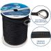 1/2-Inch x 100-Feet Black Double Braided Nylon Anchor Line with Stainless Thimble - Buy Online on GoSupps.com