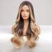 HAIRCUBE Long Ombre Blonde Lace Front Wigs for Women Brown to Blonde Natural Wavy Middle Parting Synthetic Wigs Lace Wigsâ¦ - Buy Online on GoSupps.com