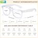 ABEJOJO Oversized Reading Glasses - Blue Light Blocking Computer Readers for Men & Women | Spring Hinge | 3.5x Magnification - Buy Online on GoSupps.com