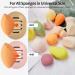 Fauxomor Makeup Sponge Holder - 4 Pack Breathable Silicone Travel Bag for All Makeup Sponge Sizes - Sustainable Portable Tool in Gray Khaki Coffee & Black - Buy Online on GoSupps.com