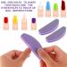 10 Pieces Professional Nail File Set - 100/180 Grit Washable Double-Sided Buffer for Gel Nails - Perfect for Nail Studios & Home Use - Purple - Buy Online on GoSupps.com