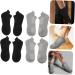 minkissy 4 Pairs Combed Cotton Socks Low-cut Liners Socks Unisex Socks Summer Socks All Season Cotton Socks Breathable Sports Stockings Sports Breathable Stockings Low-cut Liner Socks Black Grey 21x5x0.3cm - Buy Online on GoSupps.com