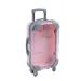 AUEAR  1 Pack False Eyelashes Box Suitcase Packaging Box Pink Mini Trolley Suitcase Candy Box for Lashes and Candy 1 Count (Pack of 1) Pink