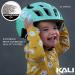 Kali Protectives Chakra Child Bicycle Helmet - Small Monster Orange | Dial-Fit, In-Mould Bike Helmet with Visor and 21 Vents - Buy Online on GoSupps.com