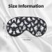 Cute White Ghost Halloween Sleep Eye Mask | Double-Sided Blindfold | Adjustable Comfort | Block Out Light - Buy Online on GoSupps.com